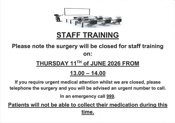Staff Training 11 June